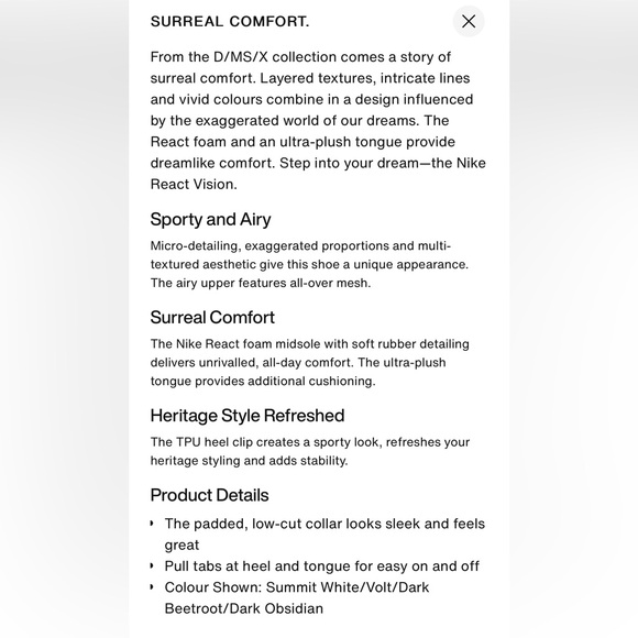 Women’s Nike DIMSIX  react vision, size 10 - Picture 6 of 6